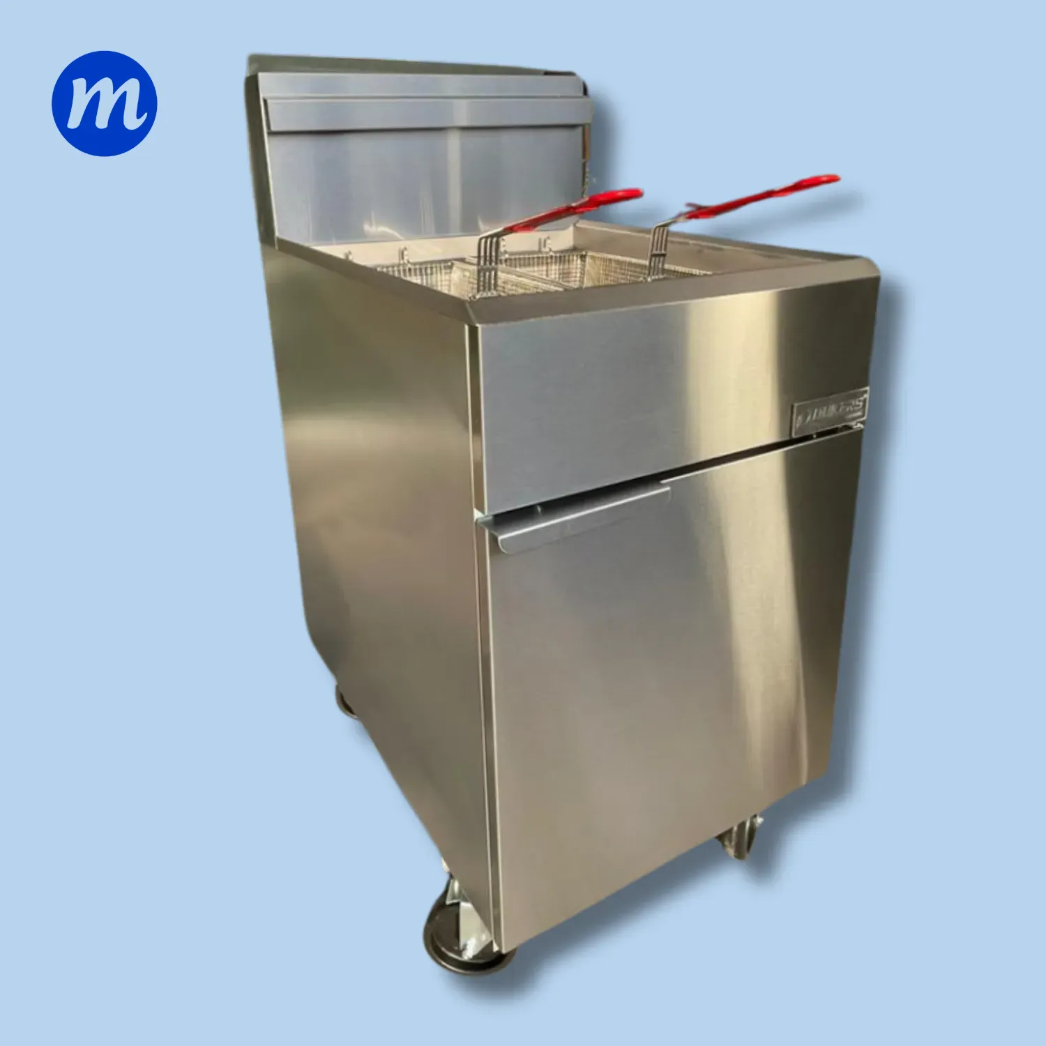 FREIDORA 2 CESTAS GAS 31 LITROS 5 QUEMADORES 150.000 BTU DUKERS