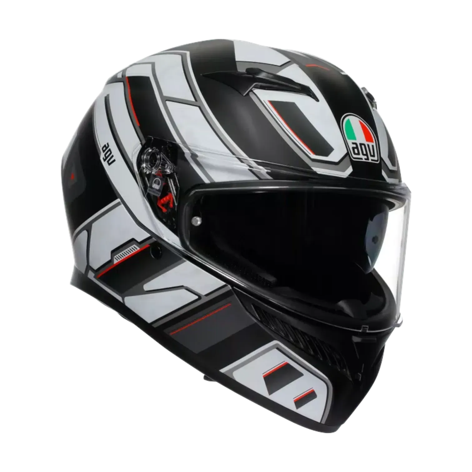 CASCO INTEGRAL AGV K3 RIVIA MATT BLACK WHITE
