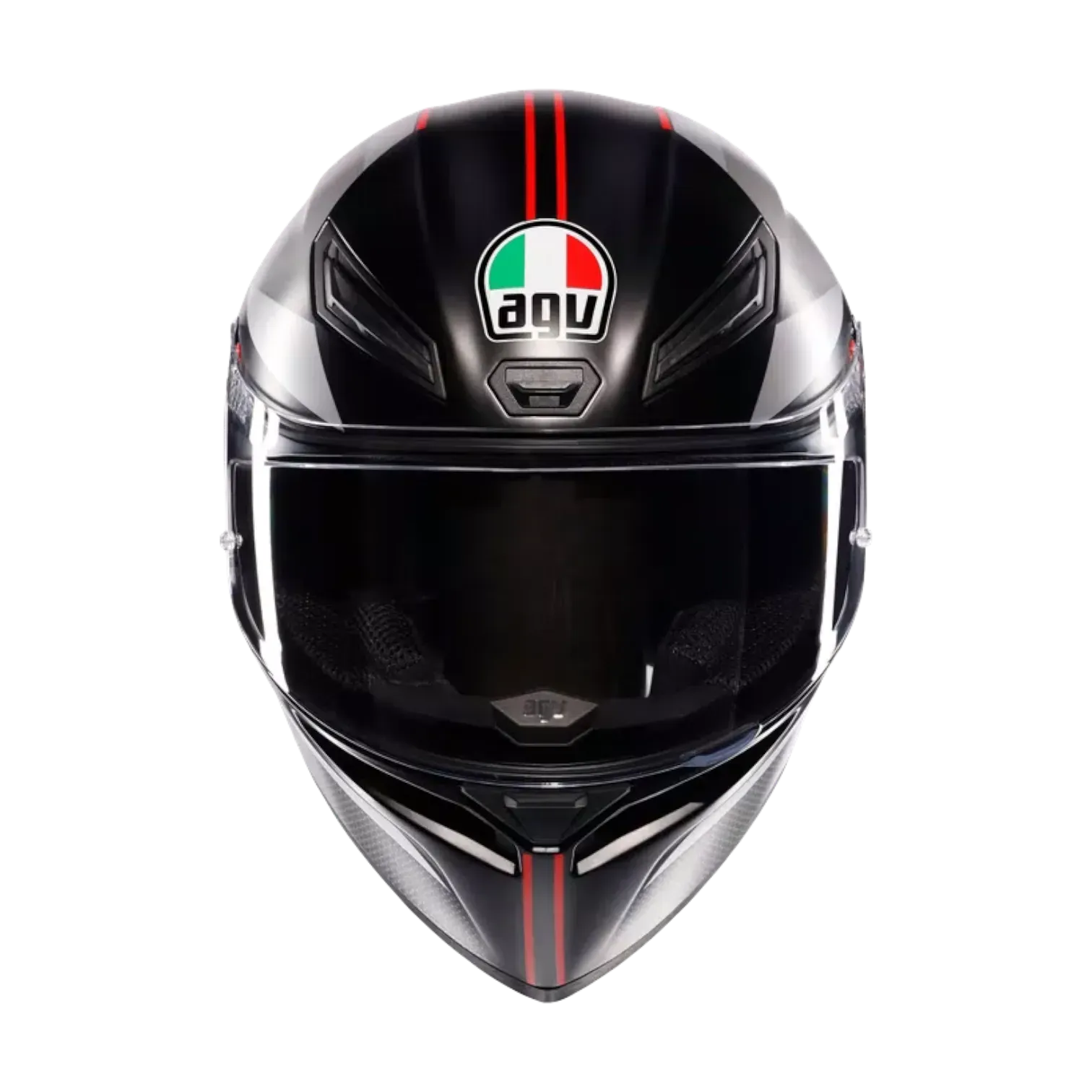 CASCO INTEGRAL AGV K1 S LAP MATT BLACK GREY RED