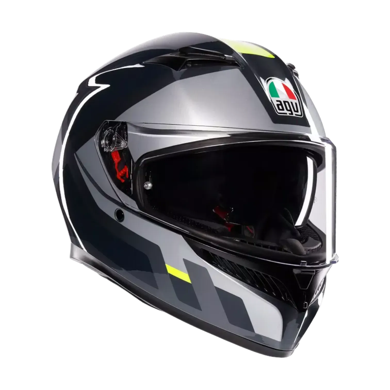 CASCO INTEGRAL AGV K3 SHADE GREY YELLOW FLUO