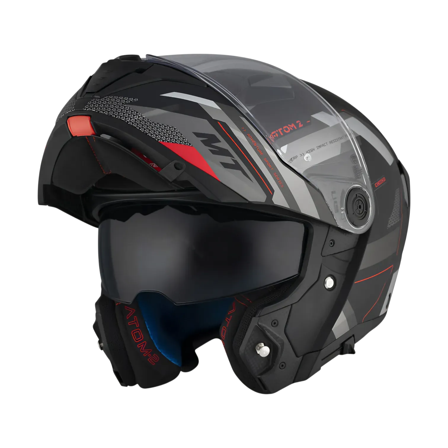CASCO ABATIBLE MT HELMETS ATOM 2 SV BAST D5 MATT