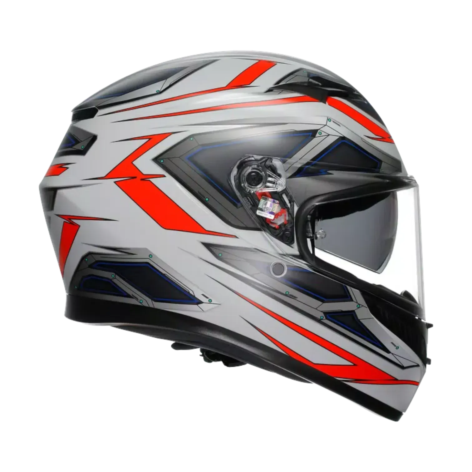 CASCO INTEGRAL AGV K3 SPACE MATT WHITE RED FLUO