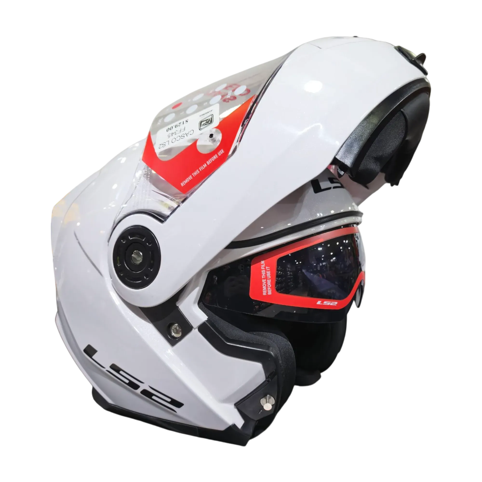 CASCO ABATIBLE LS2 FF345 SOLID GLOSS WHITE