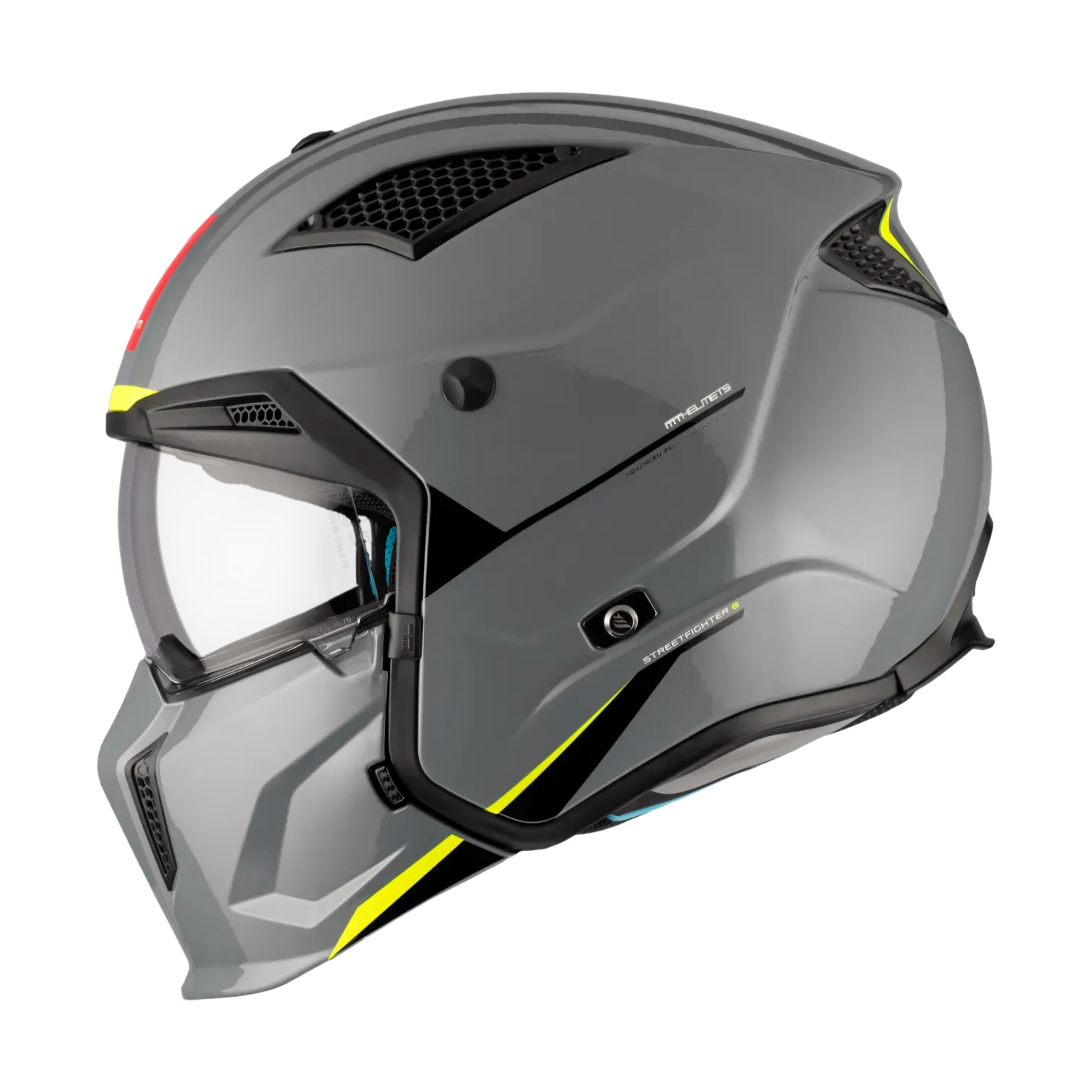 CASCO ABIERTO MT HELMETS STREETFIGHTER SV S SOLID A22 GLOSS GREY