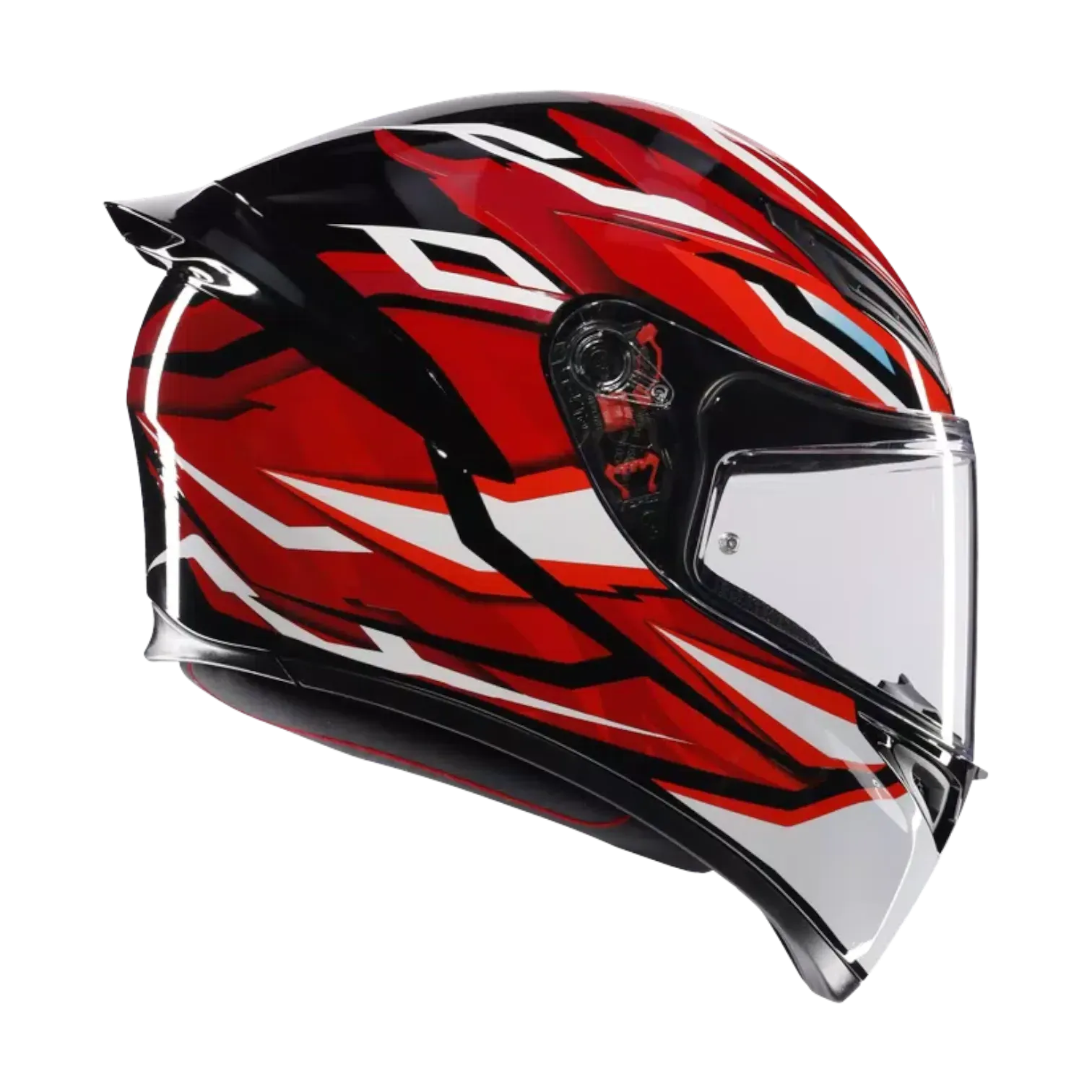 CASCO INTEGRAL AGV K1 S LION BLACK RED WHITE