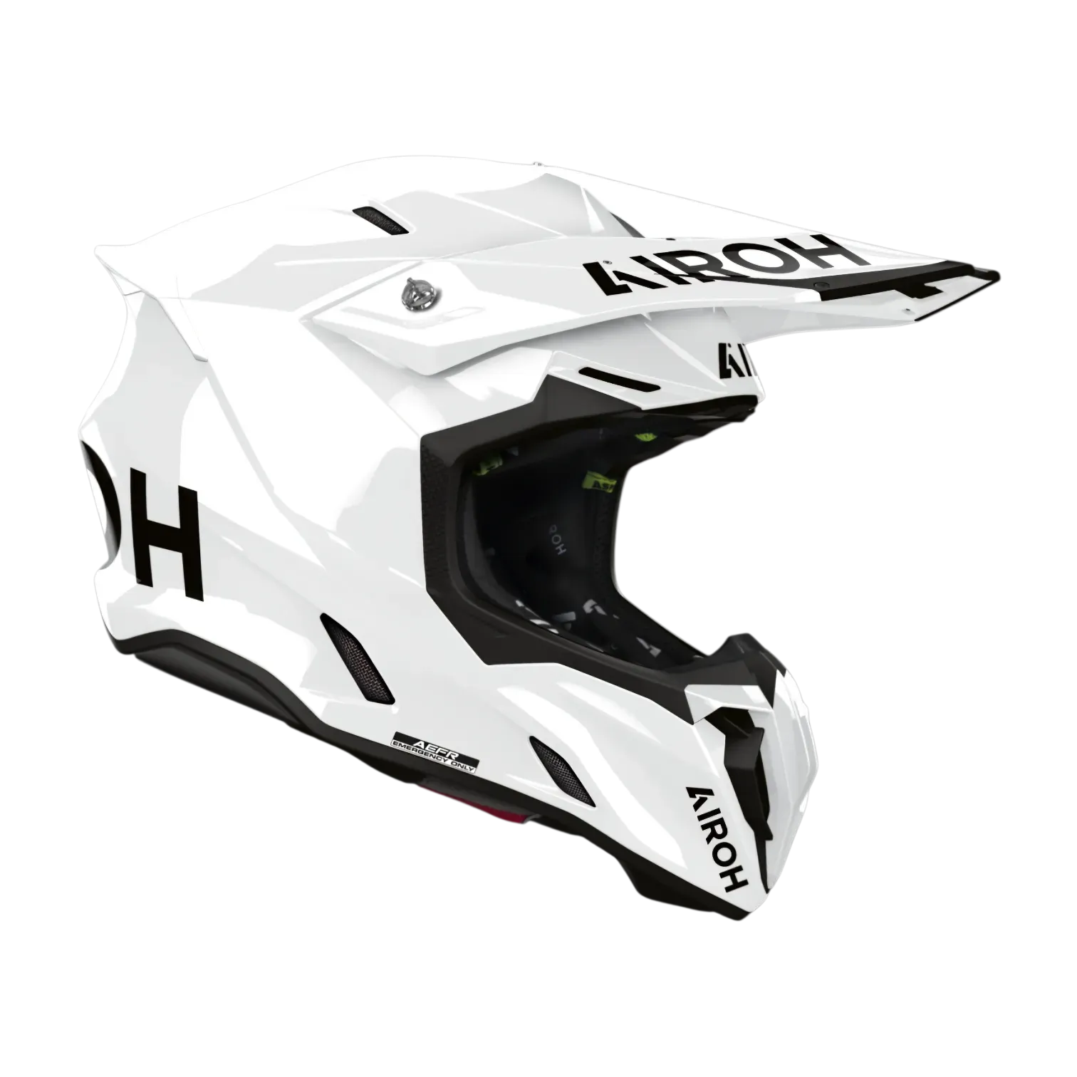 CASCO CROSS-ENDURO AIROH TWIST 3 COLOR WHITE GLOSS