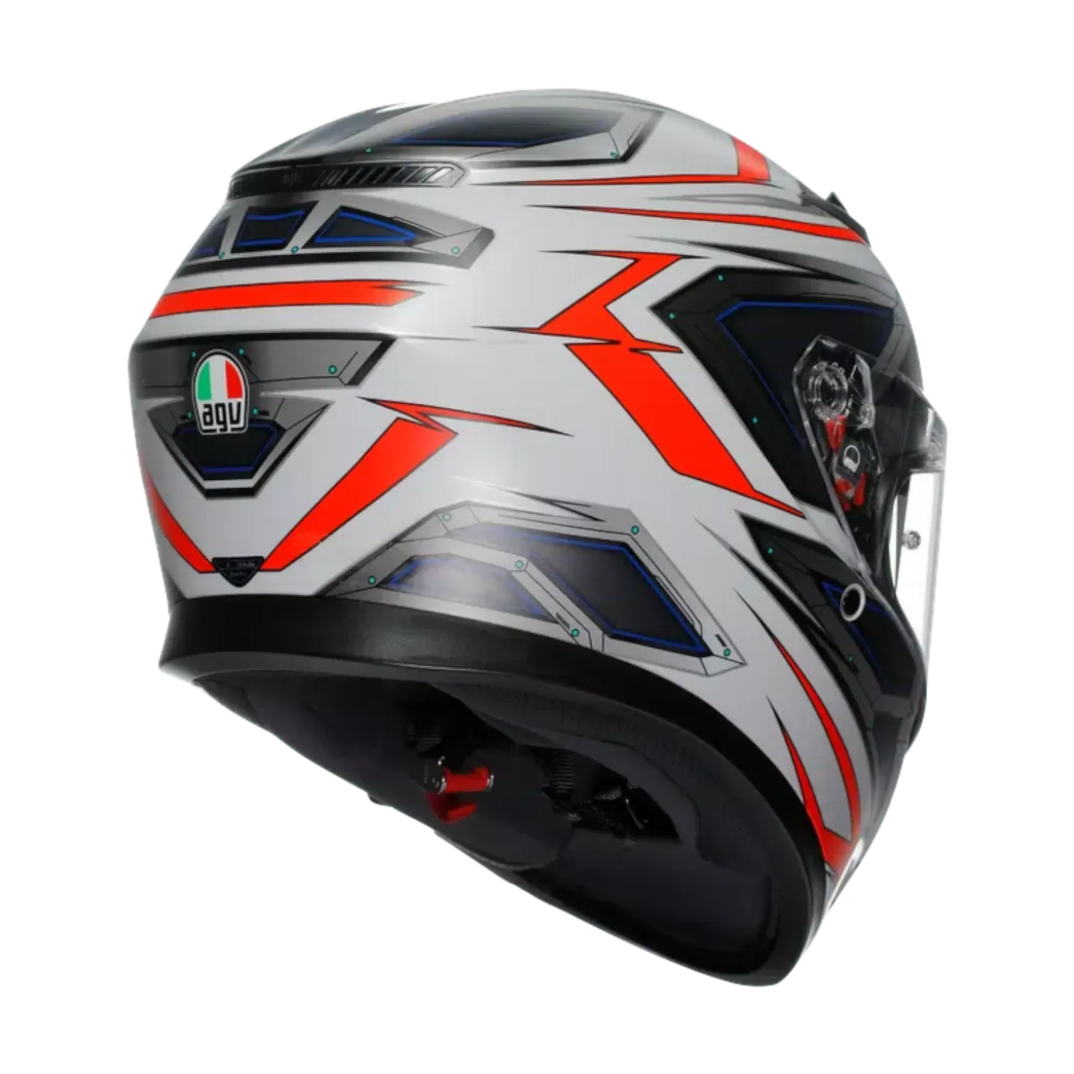 CASCO INTEGRAL AGV K3 SPACE MATT WHITE RED FLUO