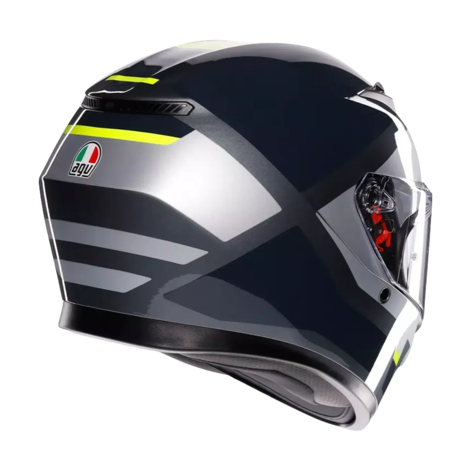 CASCO INTEGRAL AGV K3 SHADE GREY YELLOW FLUO