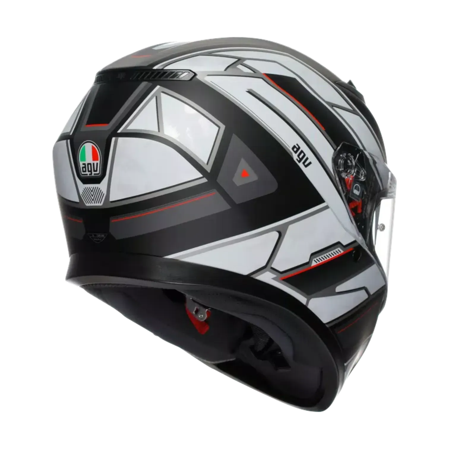 CASCO INTEGRAL AGV K3 RIVIA MATT BLACK WHITE
