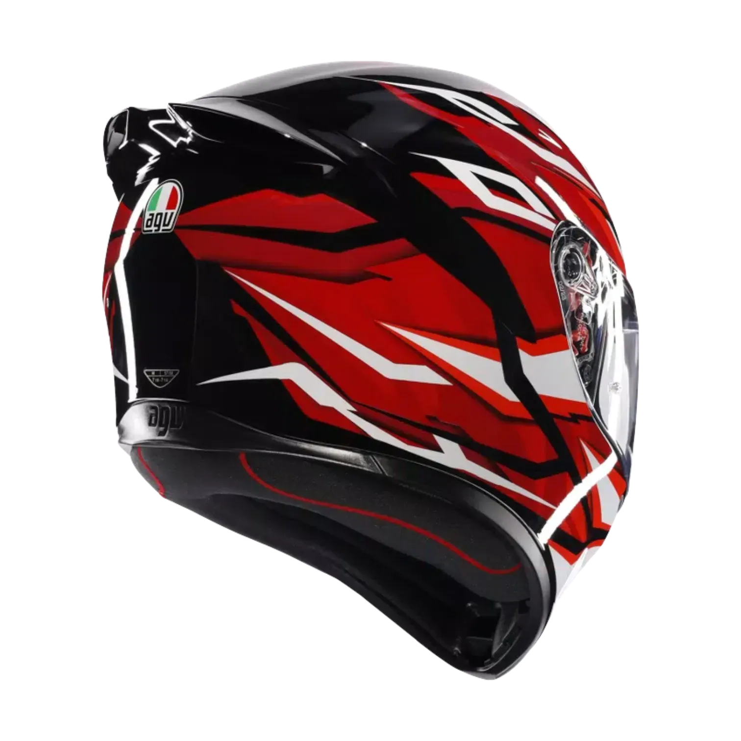 CASCO INTEGRAL AGV K1 S LION BLACK RED WHITE