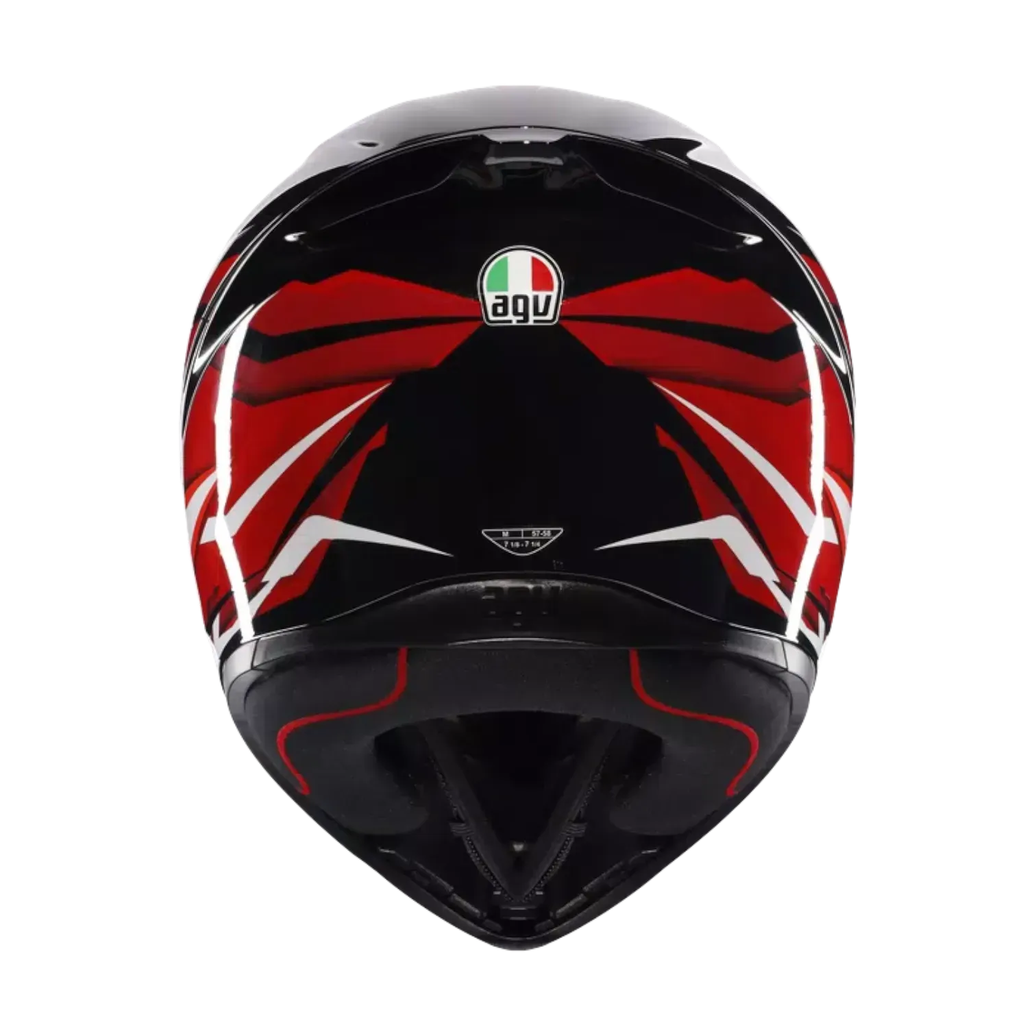 CASCO INTEGRAL AGV K1 S LION BLACK RED WHITE