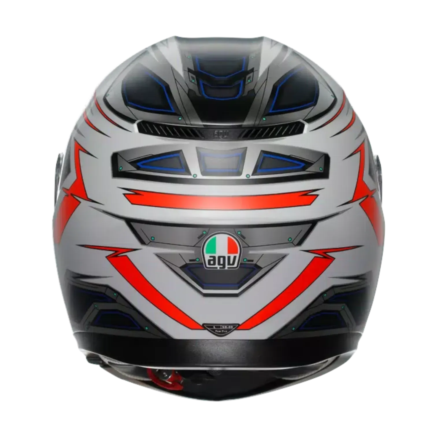 CASCO INTEGRAL AGV K3 SPACE MATT WHITE RED FLUO
