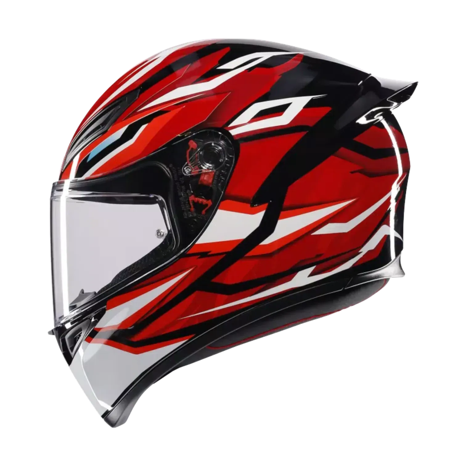 CASCO INTEGRAL AGV K1 S LION BLACK RED WHITE