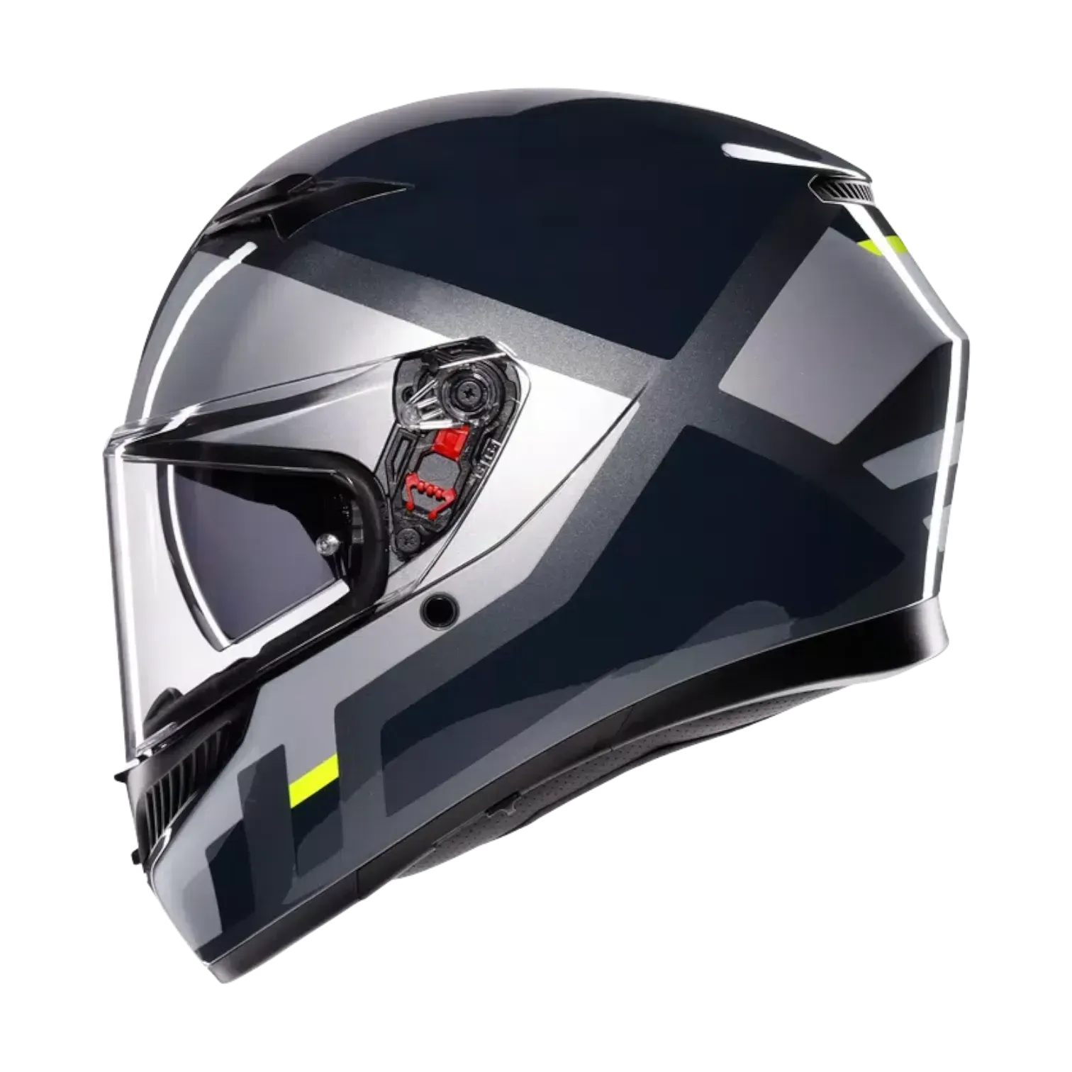 CASCO INTEGRAL AGV K3 SHADE GREY YELLOW FLUO
