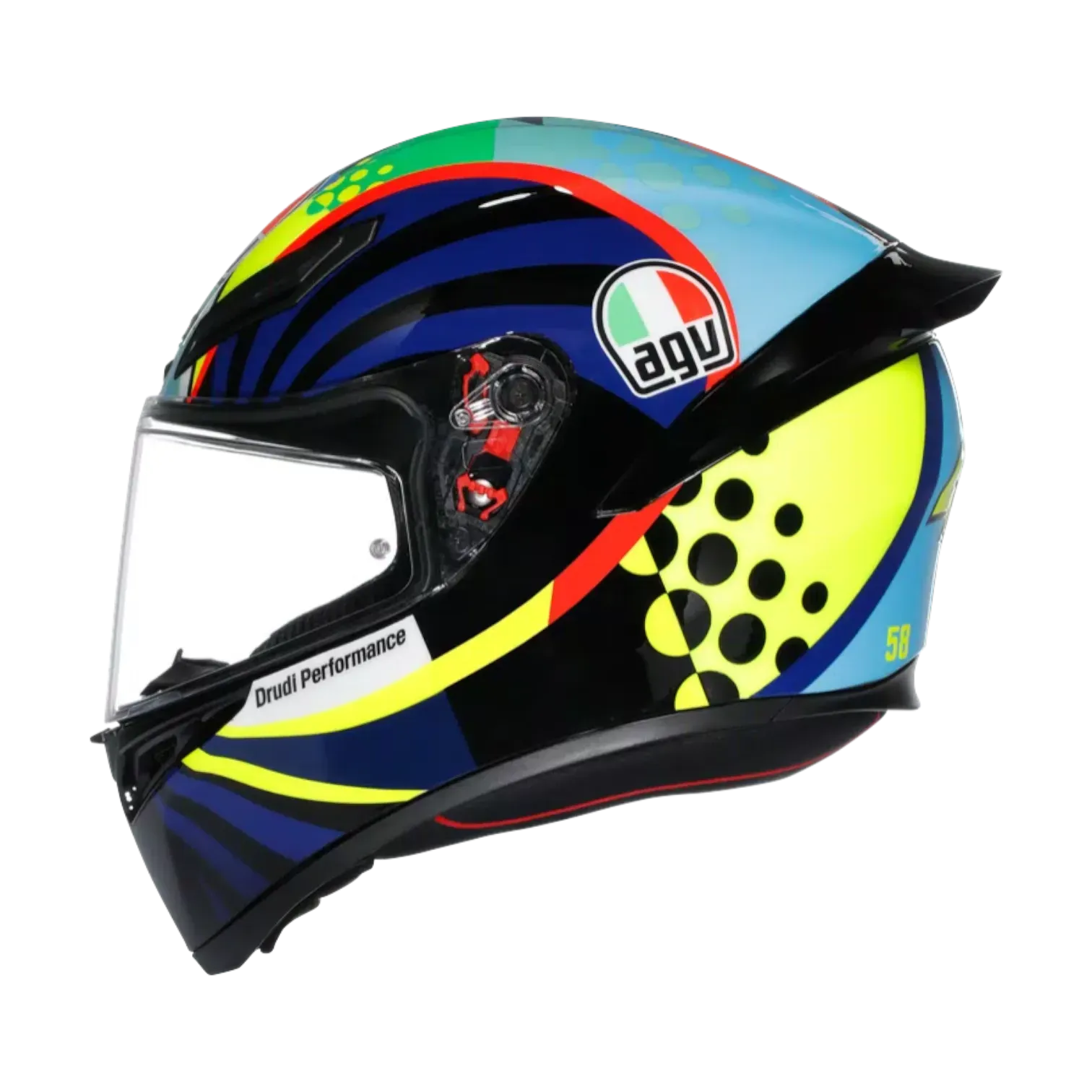 CASCO INTEGRAL AGV K1 S ROSSI WINTER TEST 2020