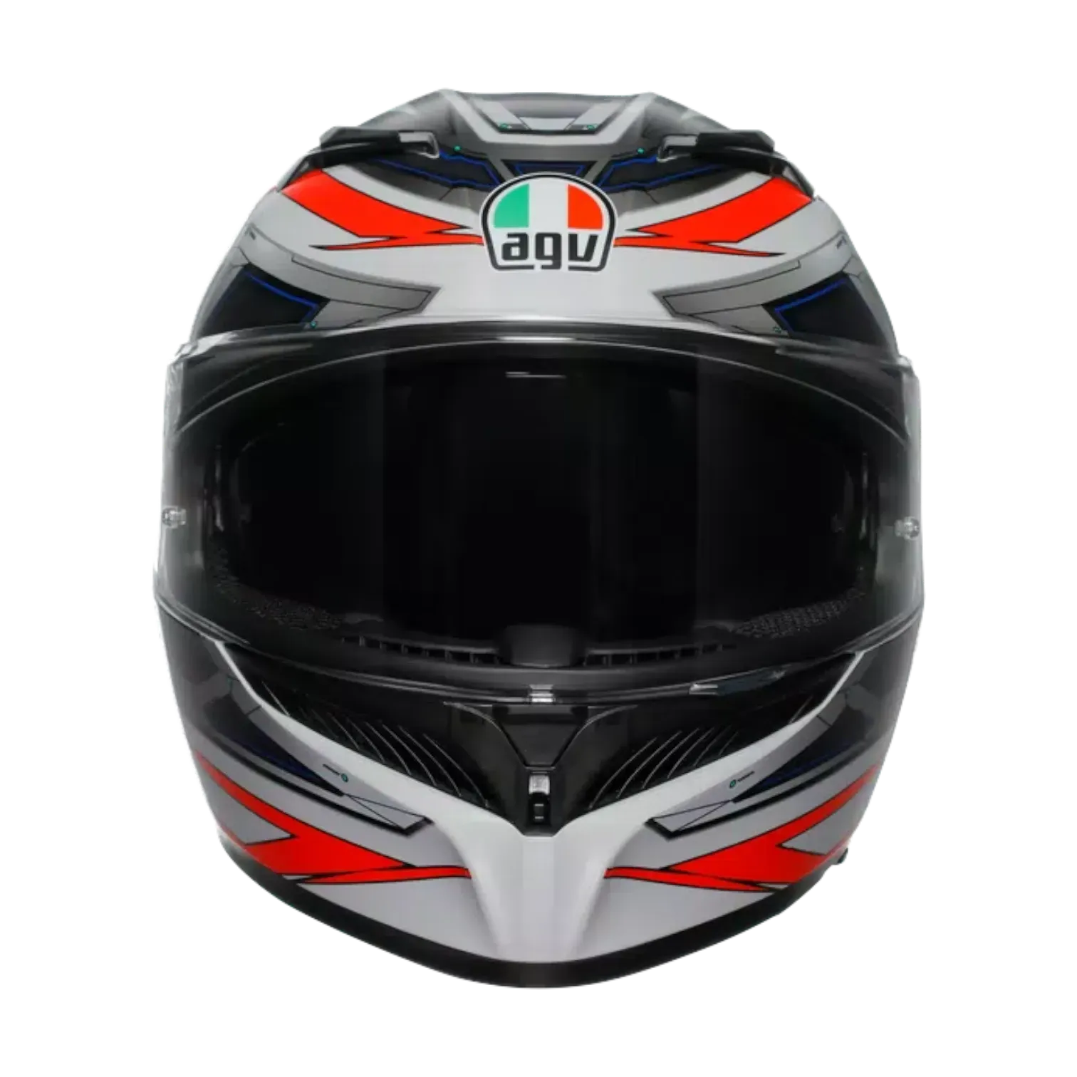 CASCO INTEGRAL AGV K3 SPACE MATT WHITE RED FLUO