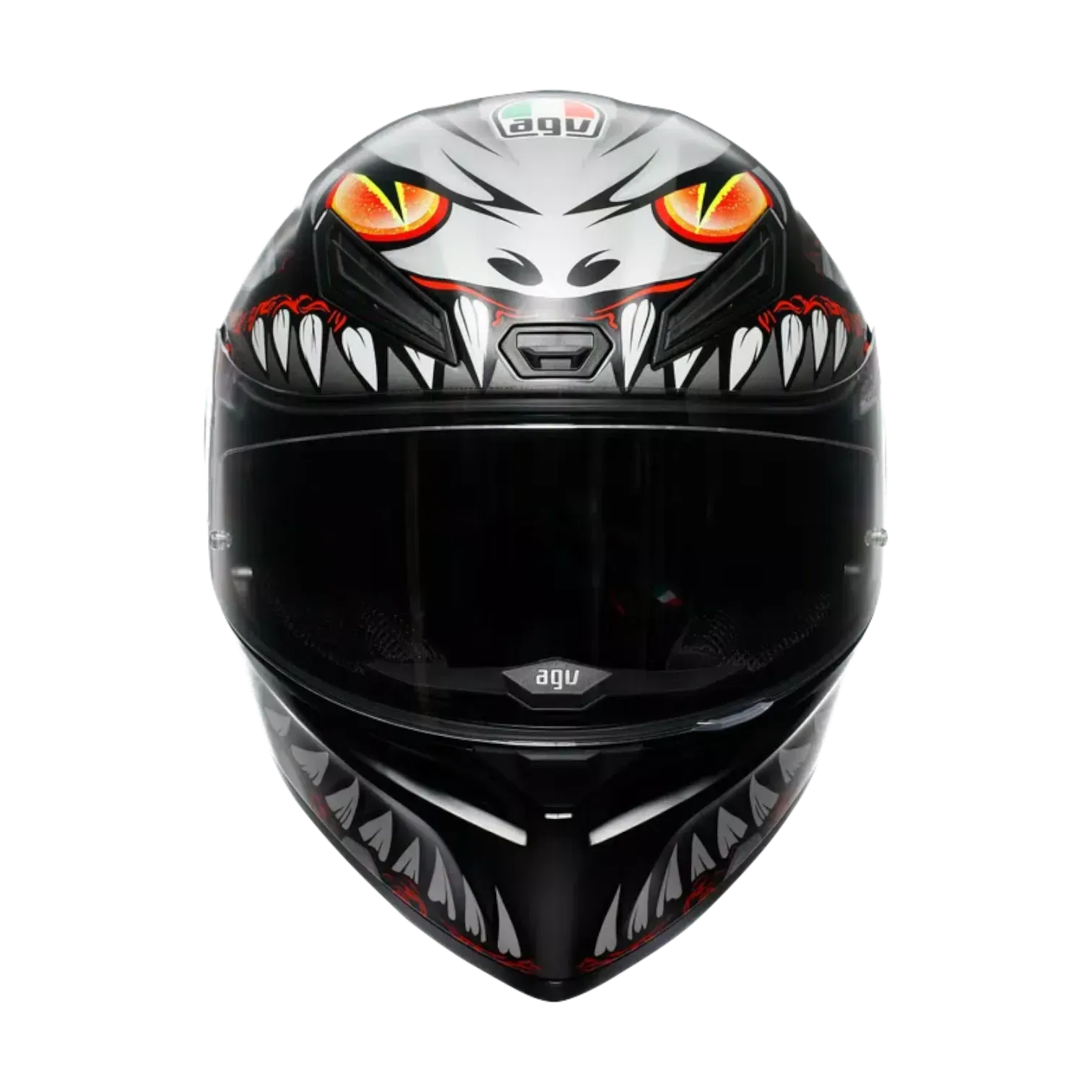CASCO INTEGRAL AGV K1 S LYZARD MATT BLACK GREY RED