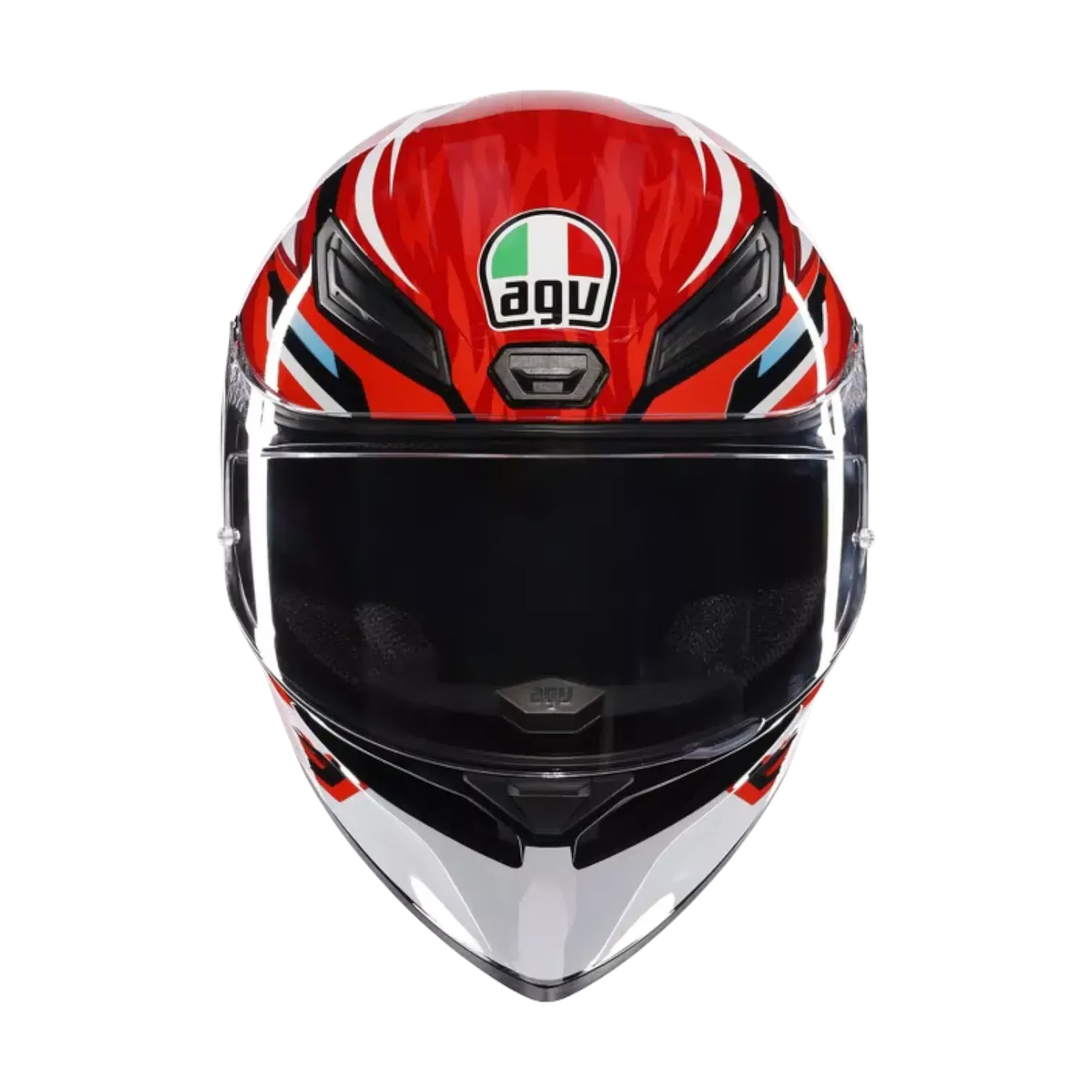 CASCO INTEGRAL AGV K1 S LION BLACK RED WHITE