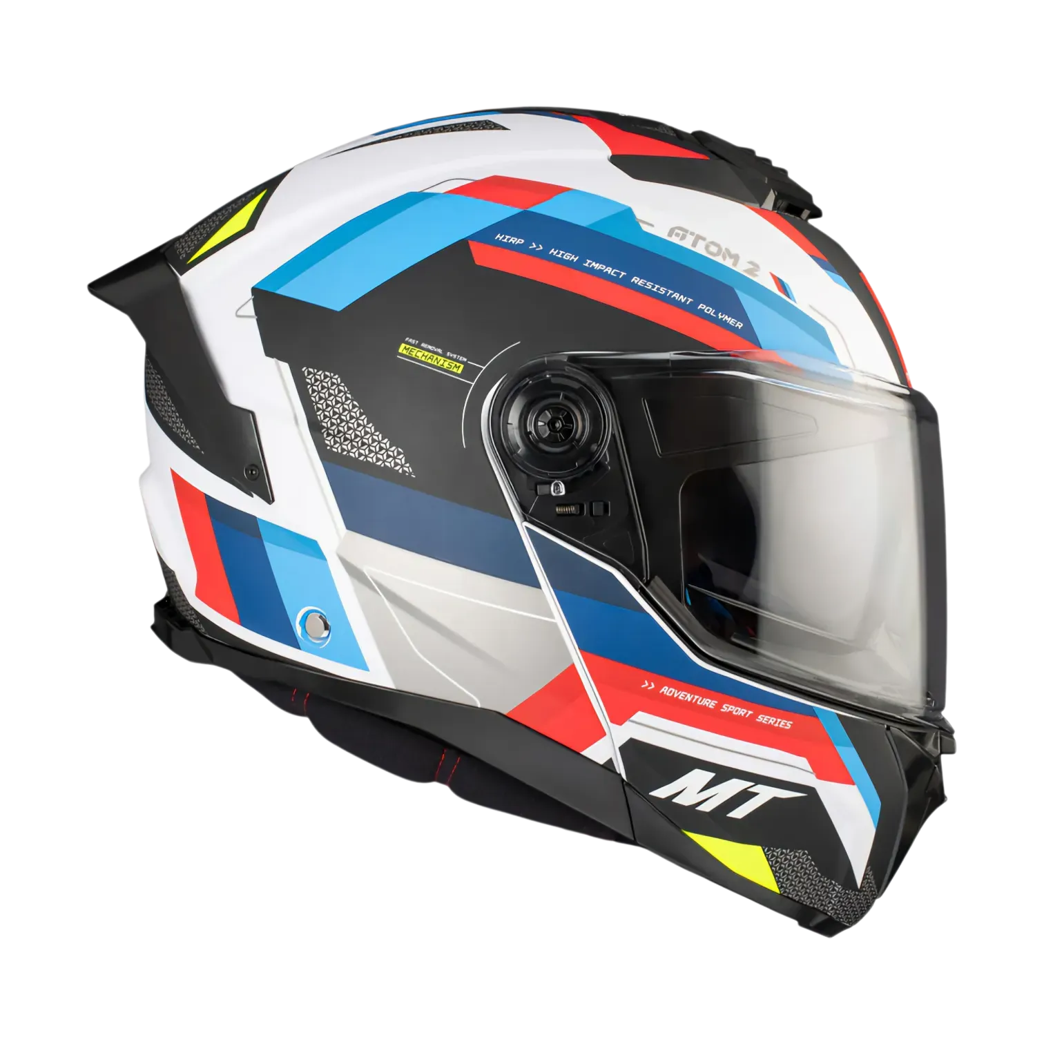 CASCO ABATIBLE MT HELMETS ATOM 2 SV BAST A0 PEARL GLOSS