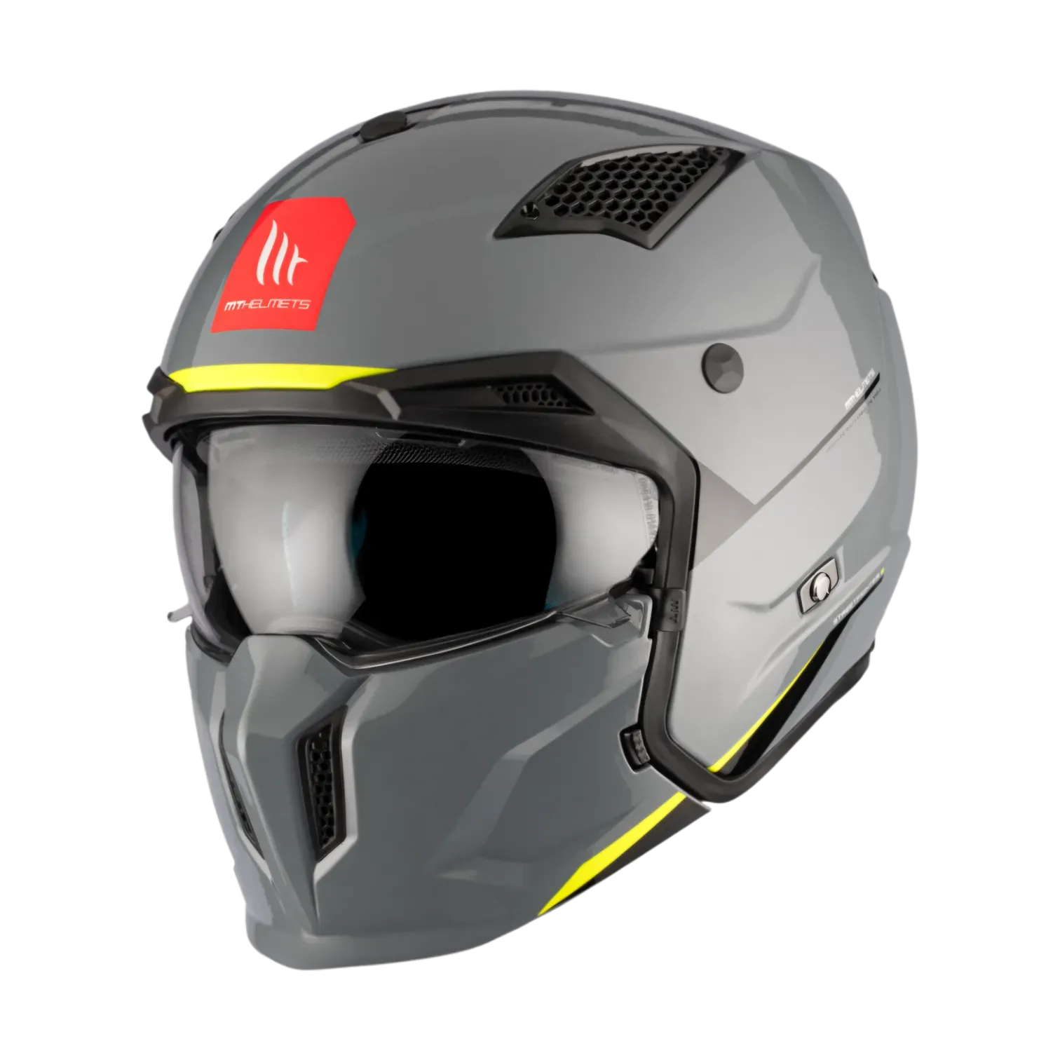 CASCO ABIERTO MT HELMETS STREETFIGHTER SV S SOLID A22 GLOSS GREY