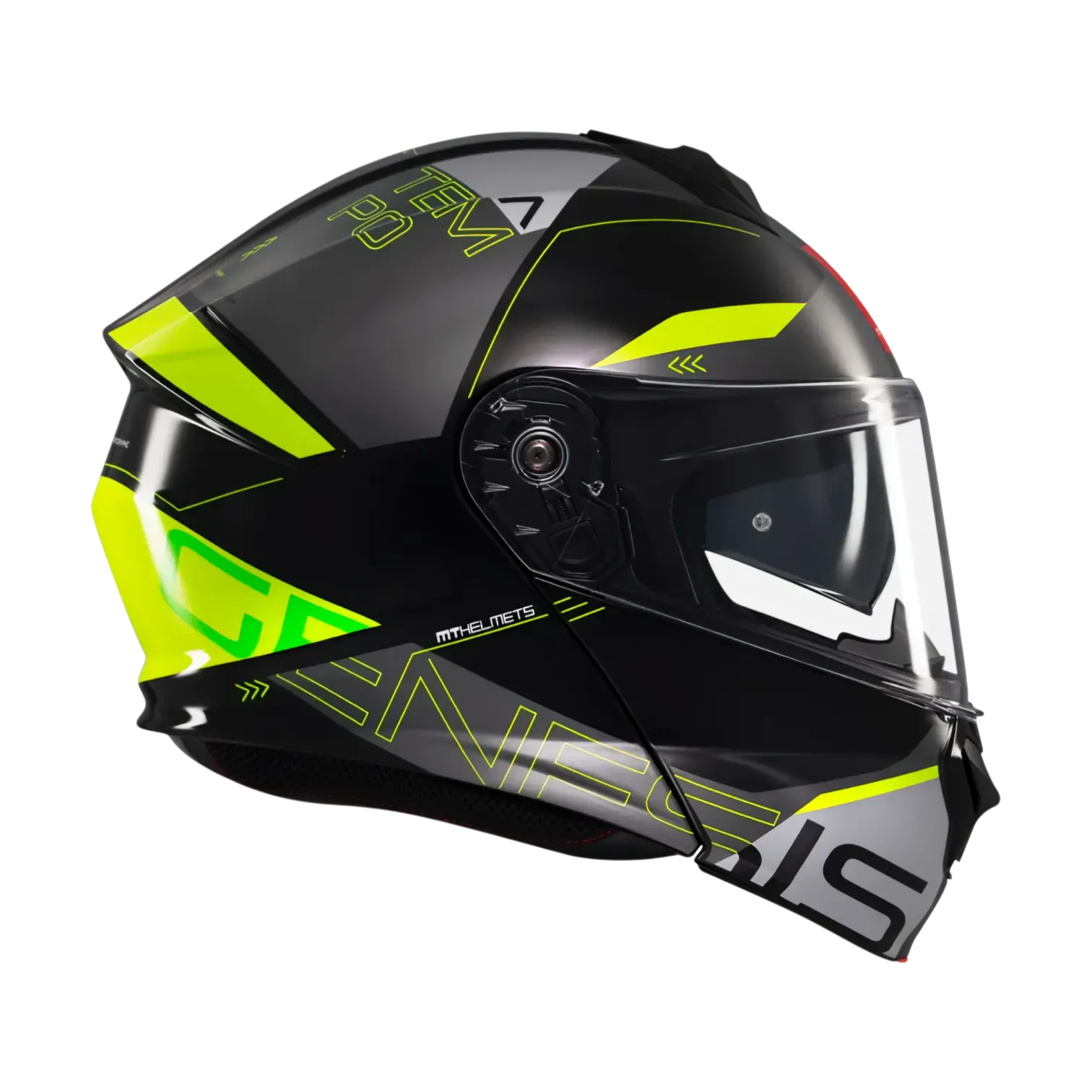CASCO ABATIBLE MT HELMETS GENESIS SV ATEMPO B3 FLUOR GLOSS