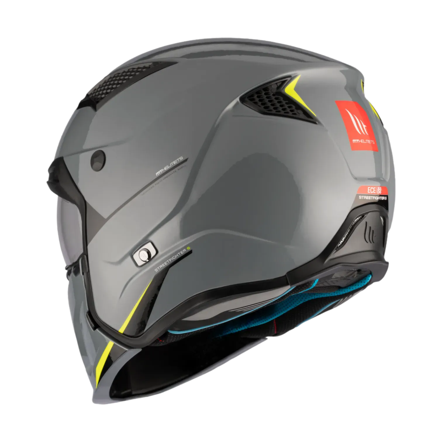 CASCO ABIERTO MT HELMETS STREETFIGHTER SV S SOLID A22 GLOSS GREY