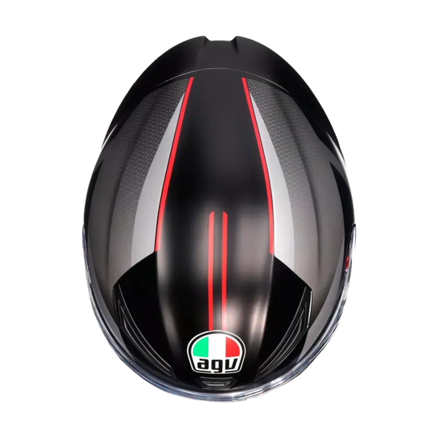 CASCO INTEGRAL AGV K1 S LAP MATT BLACK GREY RED