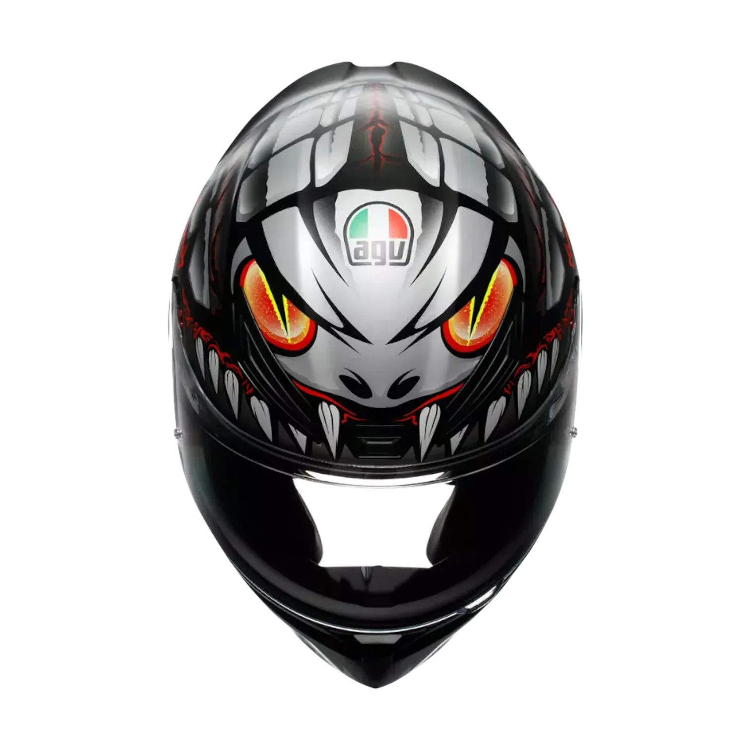 CASCO INTEGRAL AGV K1 S LYZARD MATT BLACK GREY RED