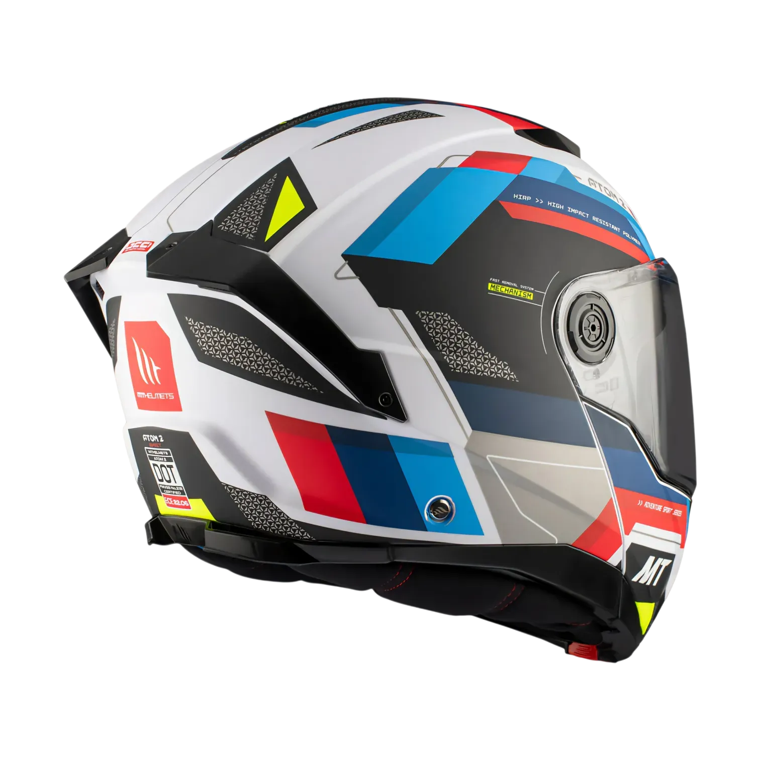 CASCO ABATIBLE MT HELMETS ATOM 2 SV BAST A0 PEARL GLOSS