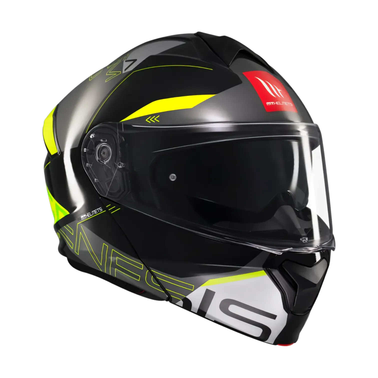 CASCO ABATIBLE MT HELMETS GENESIS SV ATEMPO B3 FLUOR GLOSS