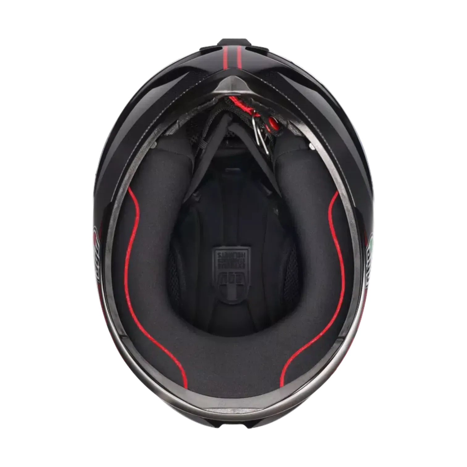 CASCO INTEGRAL AGV K1 S LAP MATT BLACK GREY RED