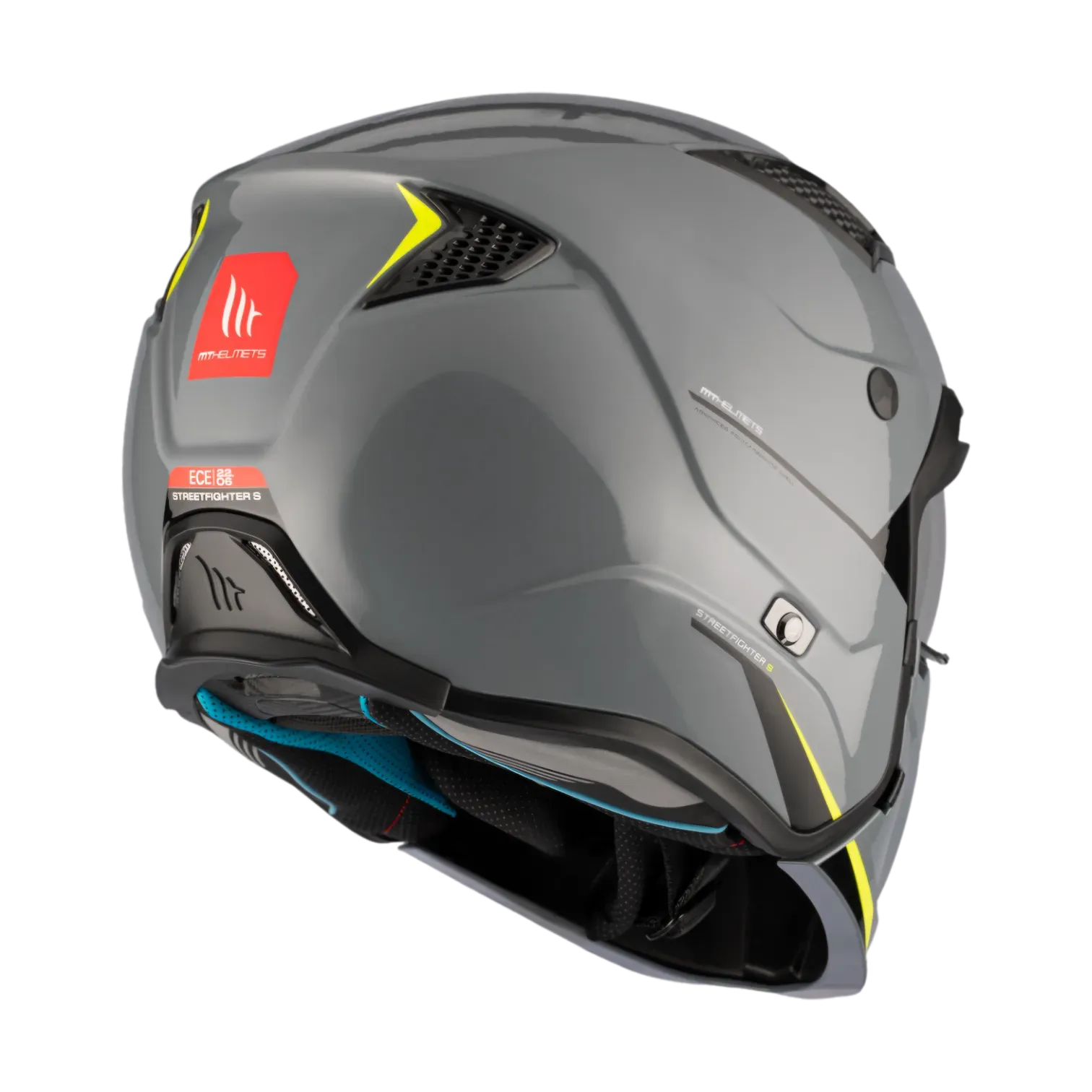 CASCO ABIERTO MT HELMETS STREETFIGHTER SV S SOLID A22 GLOSS GREY