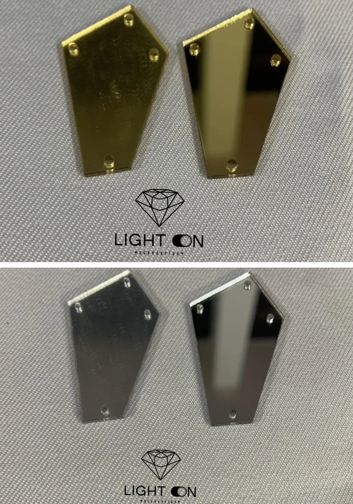 Pedrería Espejo Bella stone Ataud 20*36 docena (12 unidades)