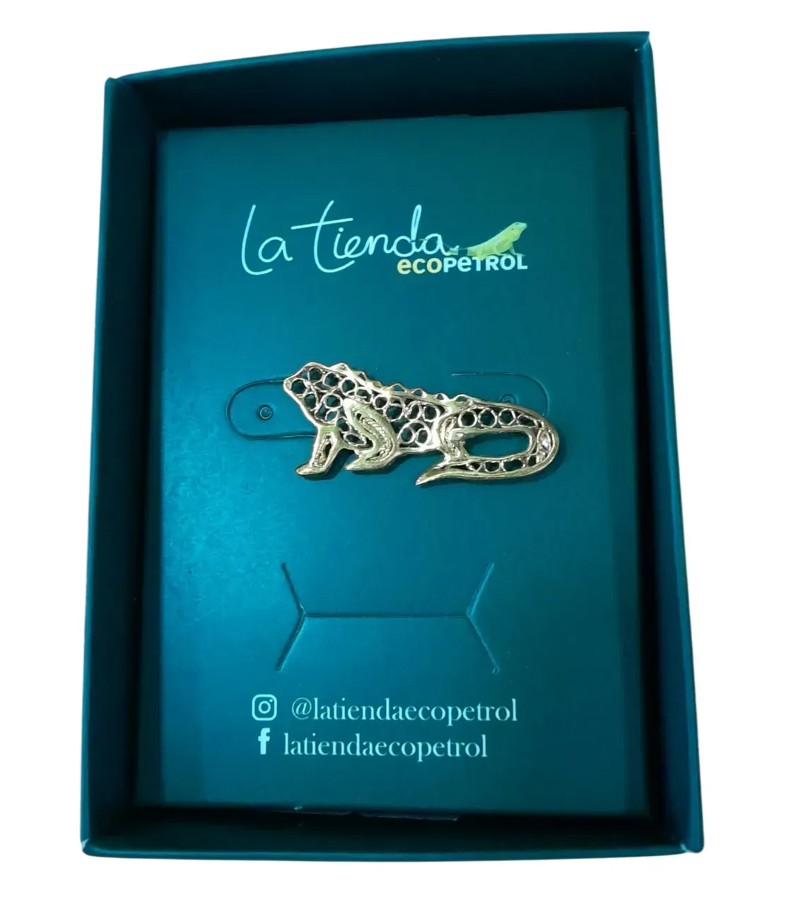Pin Filigrana en plata enchapado en Oro