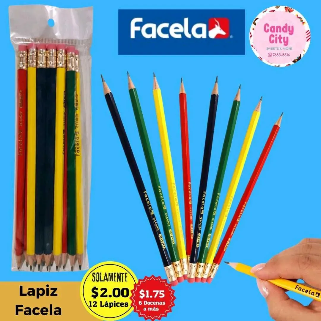 Lápiz Facela (12 lápices)