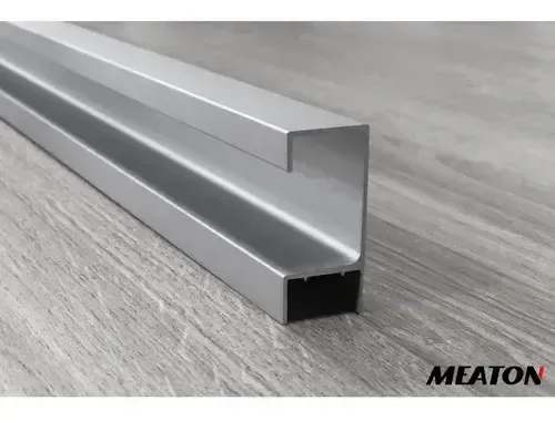 Perfil Tirador G Aluminio De Encastre 2.6 Metros Barral