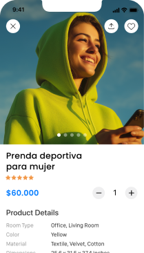 Store preview on a phone
